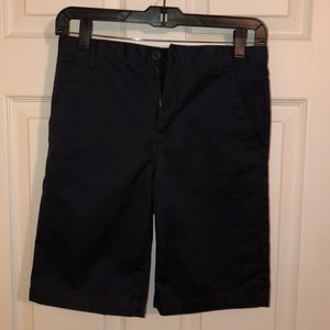 Boys navy blue school uniform dress shorts